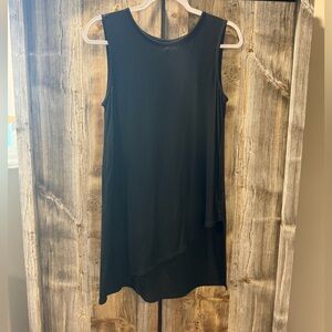 Bobeau Black Asymmetrical Sleeveless Dress